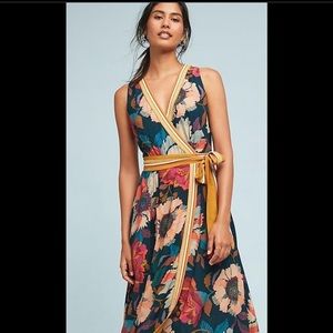 Anthropologie Maeve Flower Pattern Dress Size 4